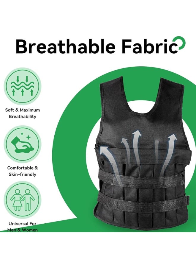 SportQ Fitness Training Equipment Adjustable Weight Vest for Strength Training Running Breathable Material Comfortable Body Perfect for Gym and Home Workout - Image 3